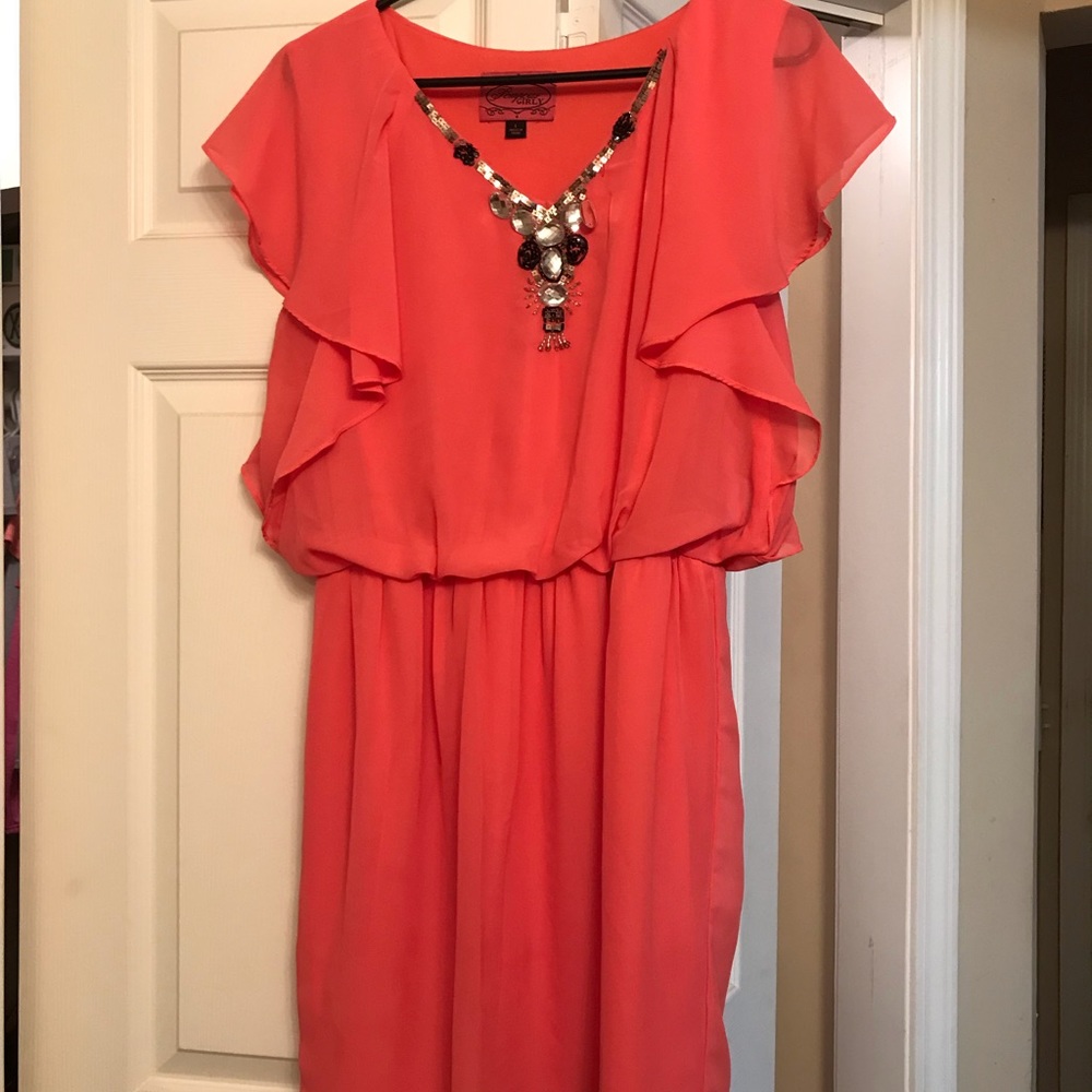 Coral Juniors dress